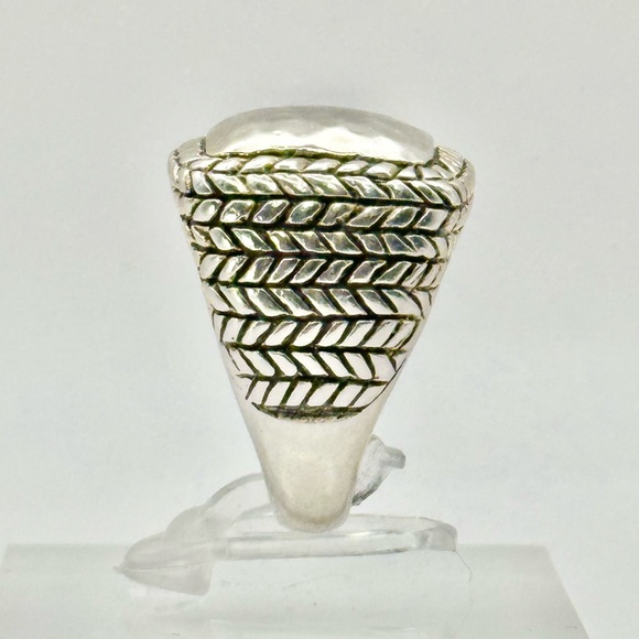 Silpada Retired Vintage R1646 Sterling Silver Hammered Ring Size 6.5 - Picture 5 of 10